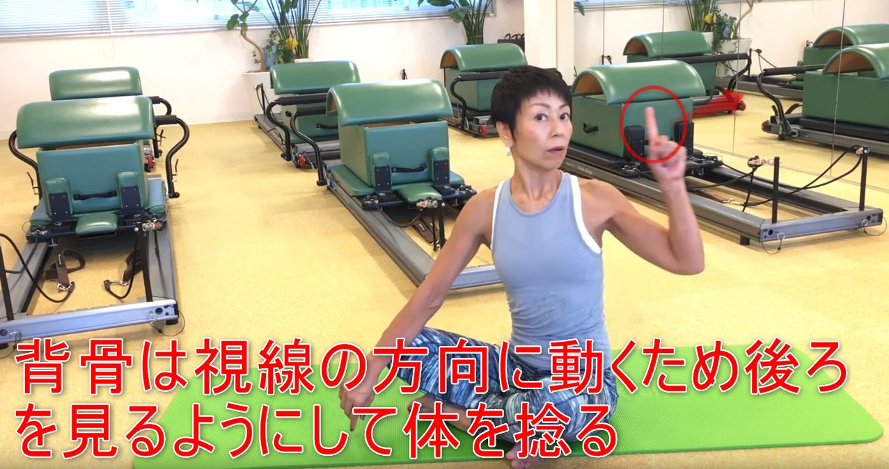 57-08_背骨は視線の方向に動くため後ろを見るようにして体を捻る